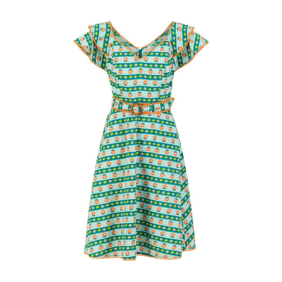 Blutsgeschwister 001251-201-01410 festliches Kleid Falbala Festival tiny picnic