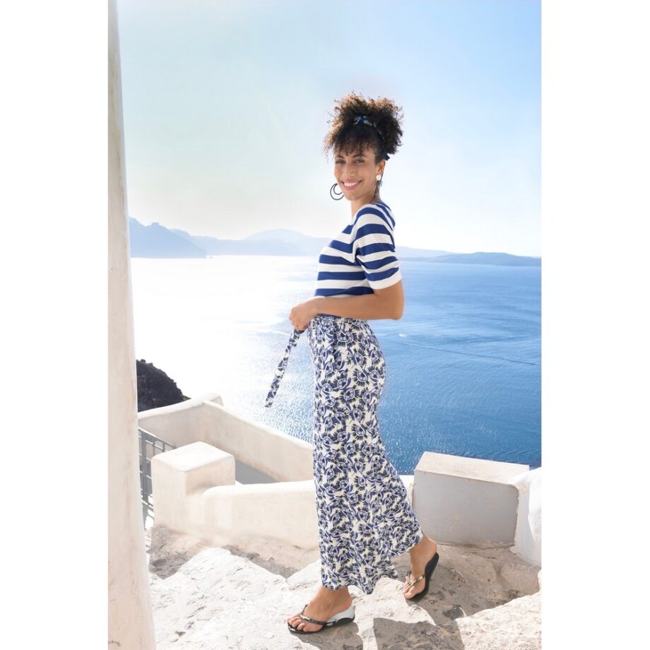 Zilch Pants Wide 51EVI60.058P Hose Toucan Royal Blue