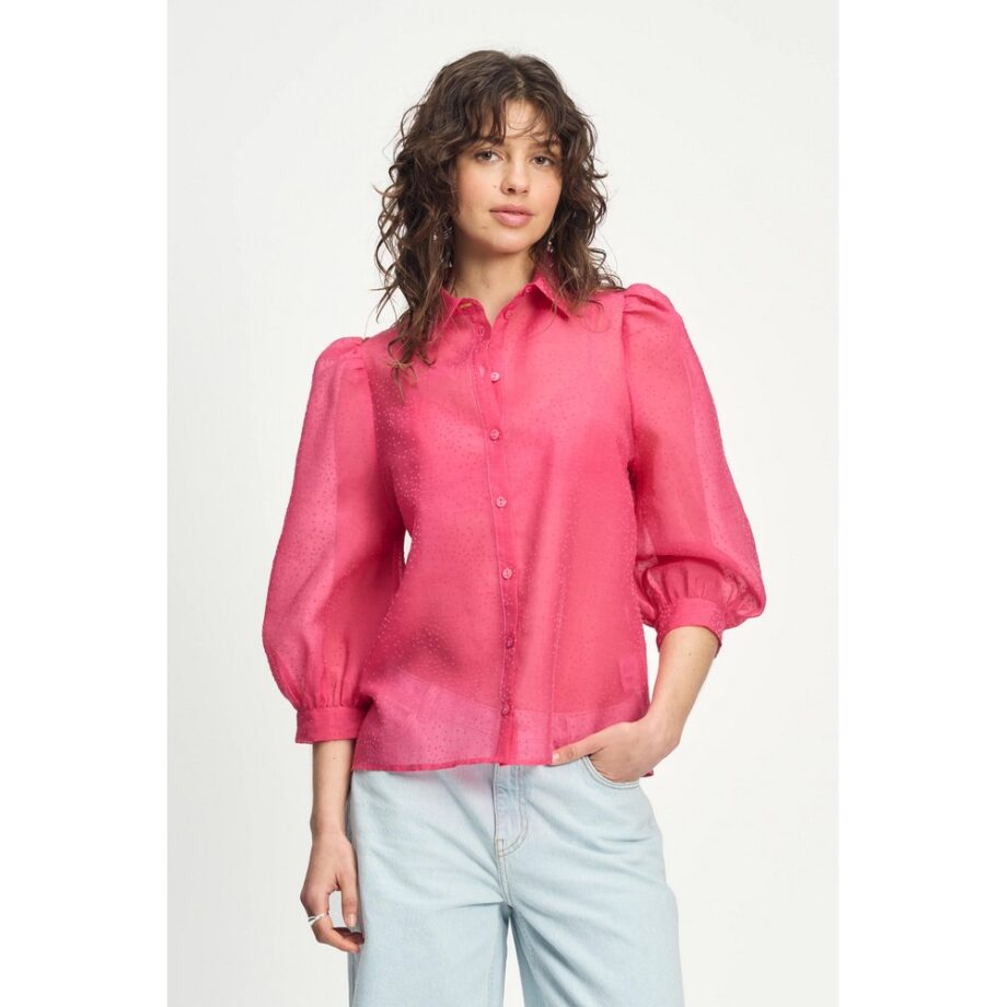 Pom Amsterdam SP9086 Bluse BLOUSE Raspberry Dots