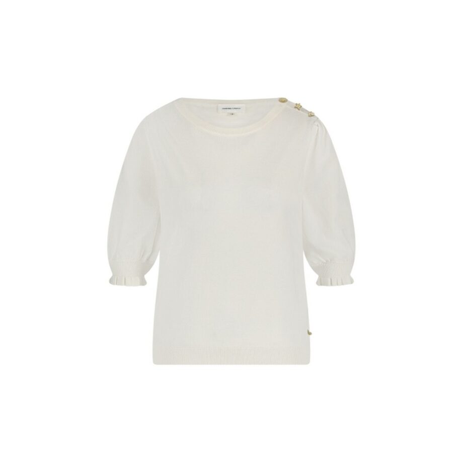 Fabienne Chapot Molly Short Sleeve Pullover cosy white