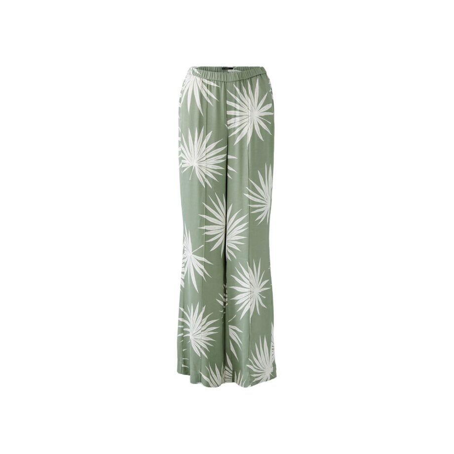 Oui 92813 Hose Schlupfhose green white