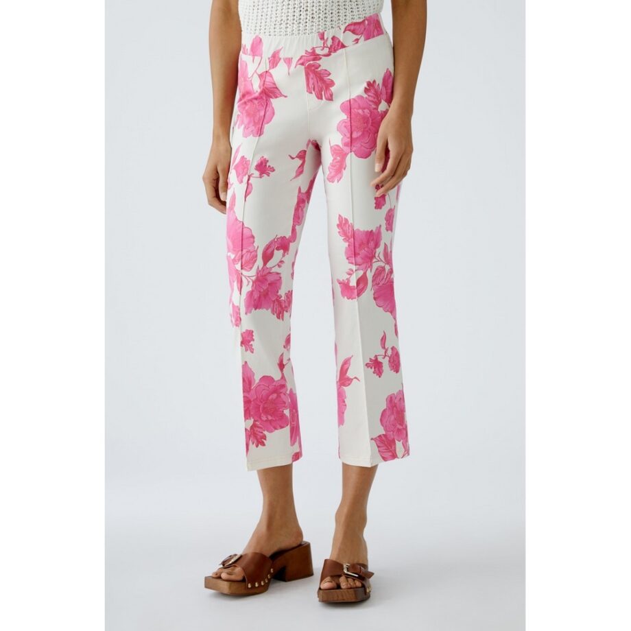 Oui 92820 Hose white pink