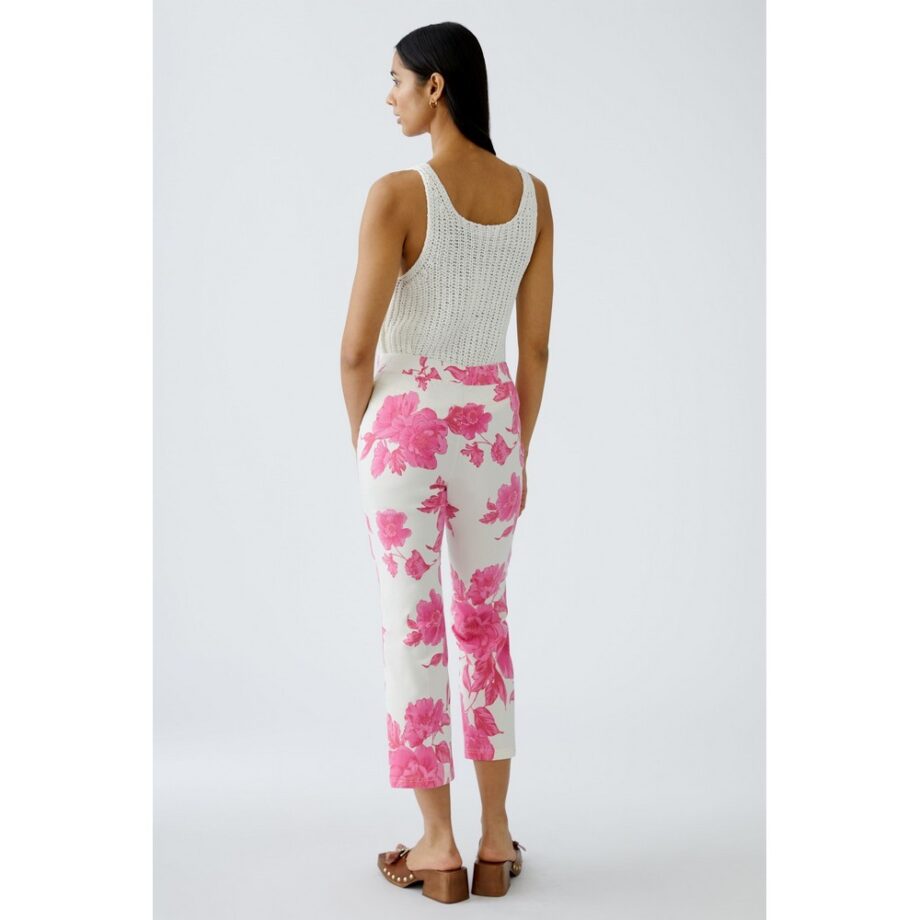 Oui 92820 Hose white pink