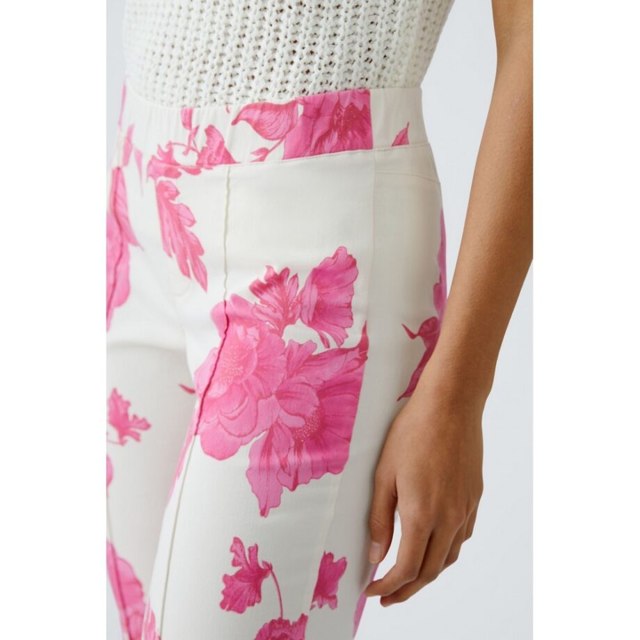 Oui 92820 Hose white pink