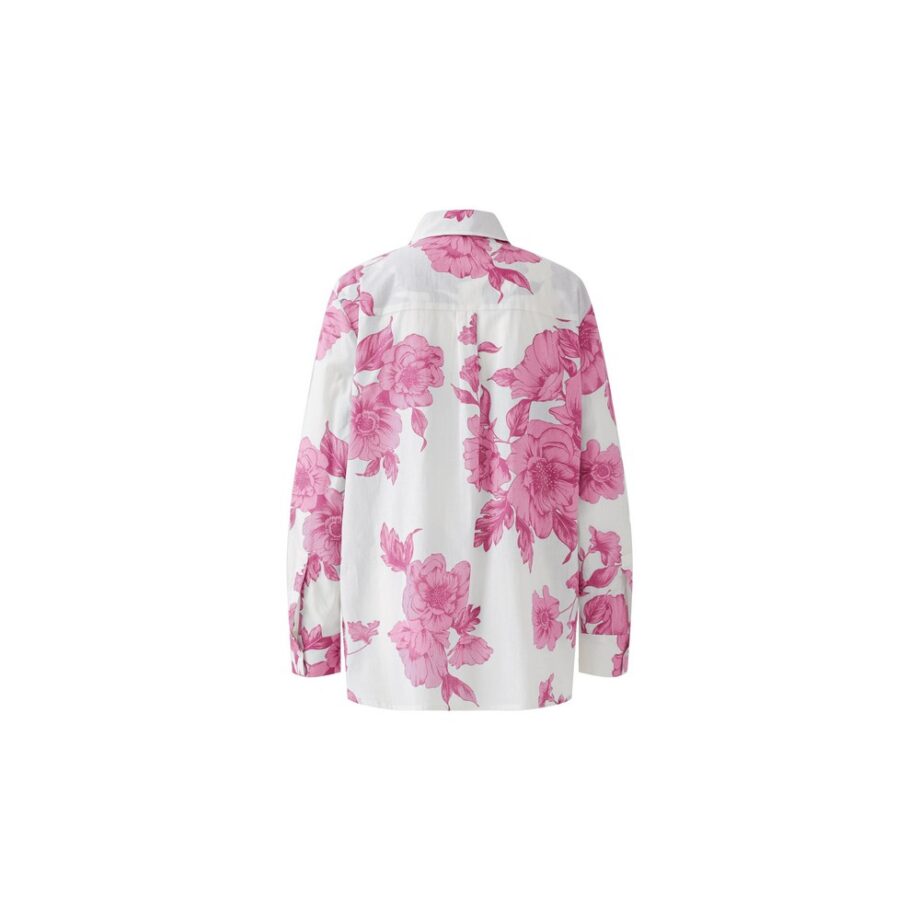 Oui 92934 Bluse Blusenhemd pink white