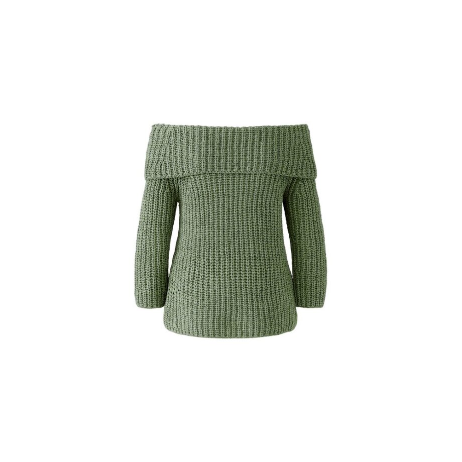 Oui 92958 Offshoulder Pullover sage