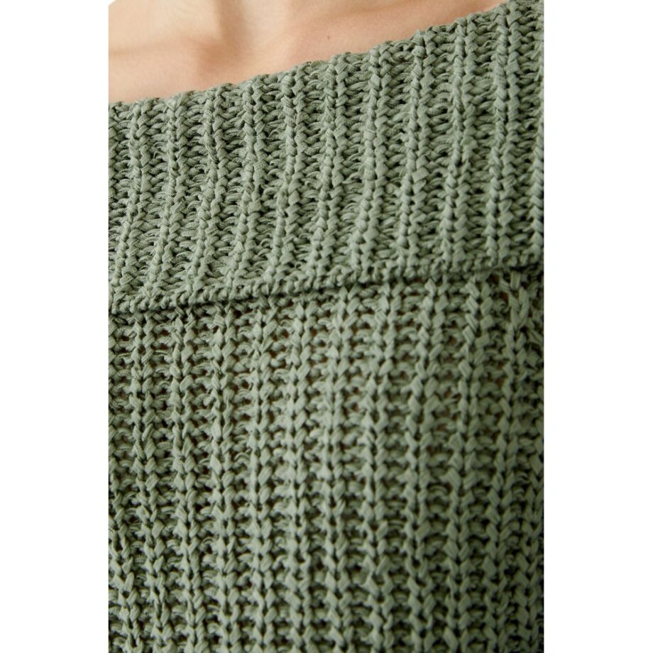 Oui 92958 Offshoulder Pullover sage