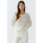 Oui 92968 Pullover champagne