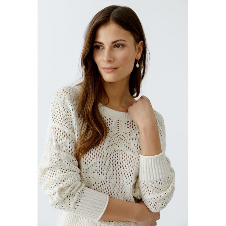 Oui 92968 Pullover champagne