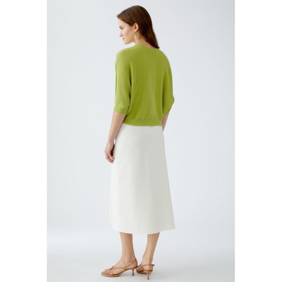 Oui 92976 Strickjacke pea green