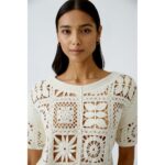 Oui 92978-1052 Pullover champagne