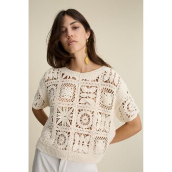 Oui 92978-1052 Pullover champagne