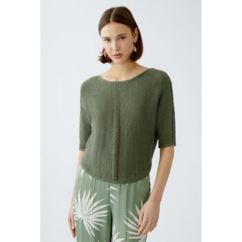 Oui  92981Pullover shaded moss