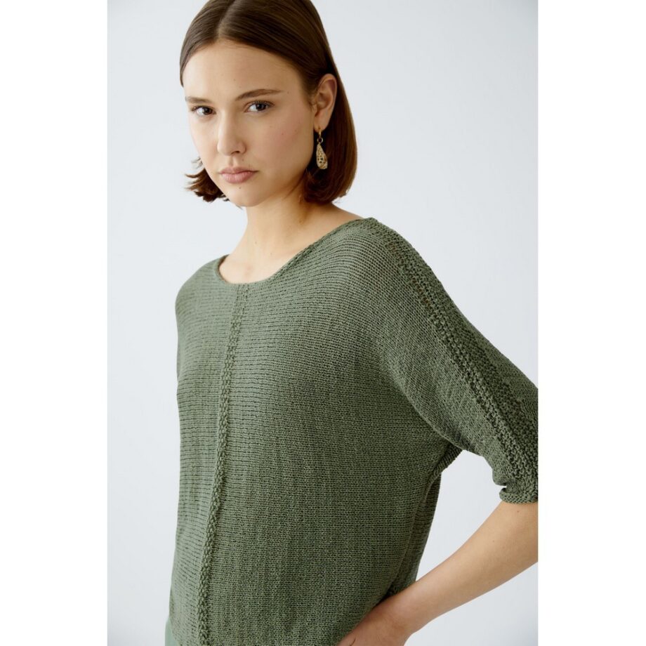 Oui 92981 Pullover shaded moss