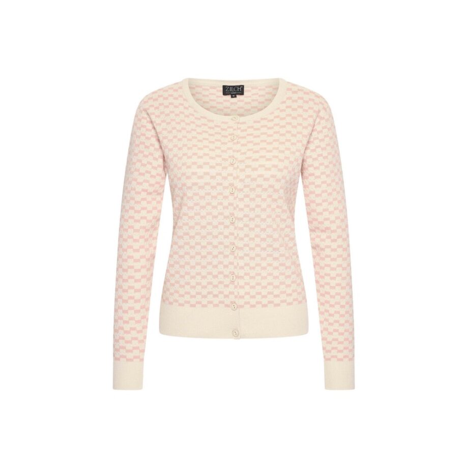 Zilch Cardigan Round Neck 51COTF20.002 Rosewater