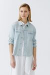 Oui 93228-5200 Jeansjacke - light blue denim