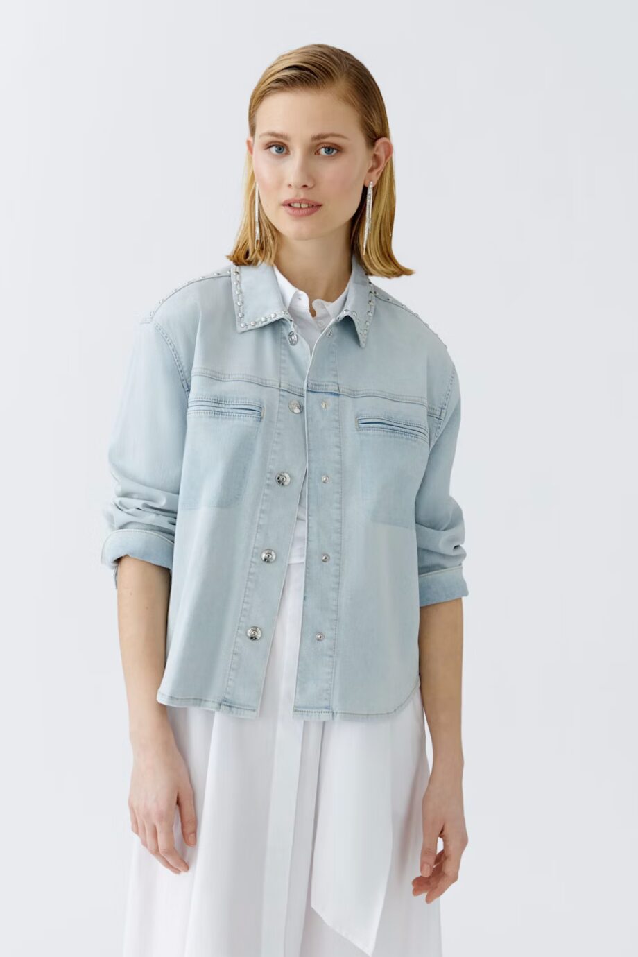 Oui 93228-5200 Jeansjacke - light blue denim