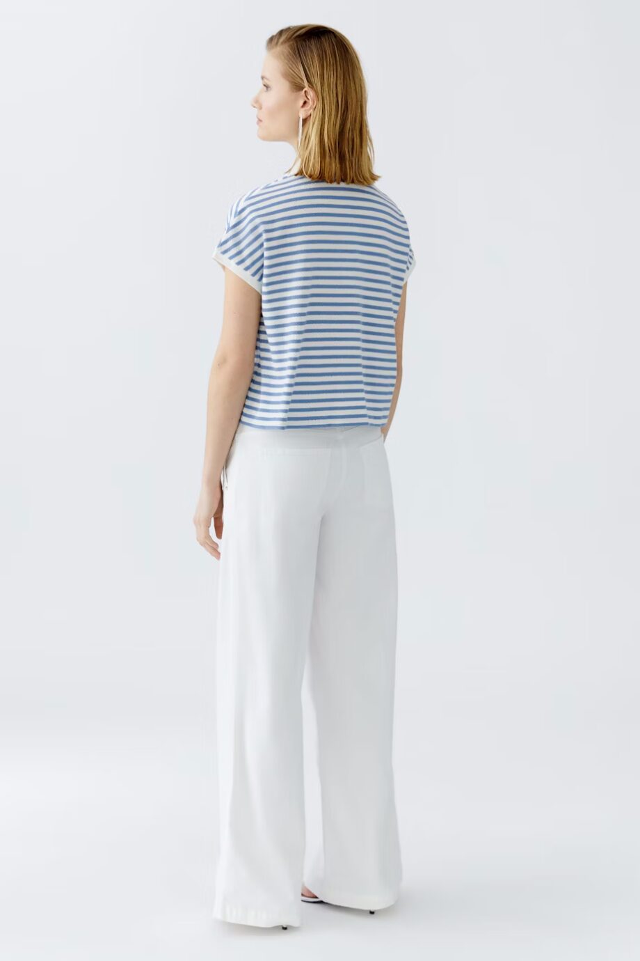 Oui 93104 Polo Shirt light blue white