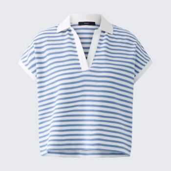 Oui 93104 Polo Shirt light blue white
