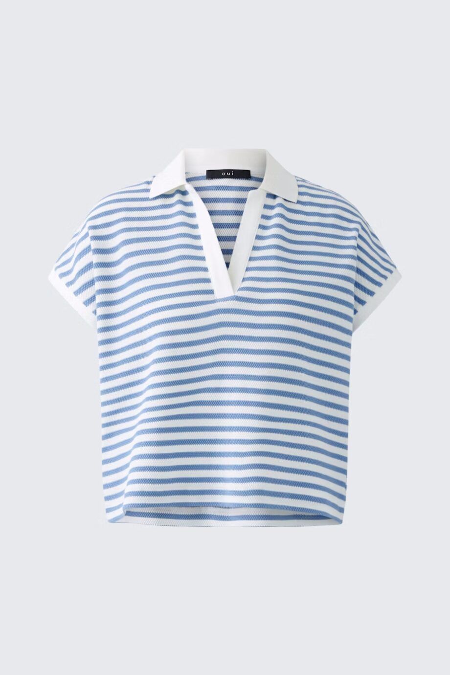 Oui 93104 Polo Shirt light blue white
