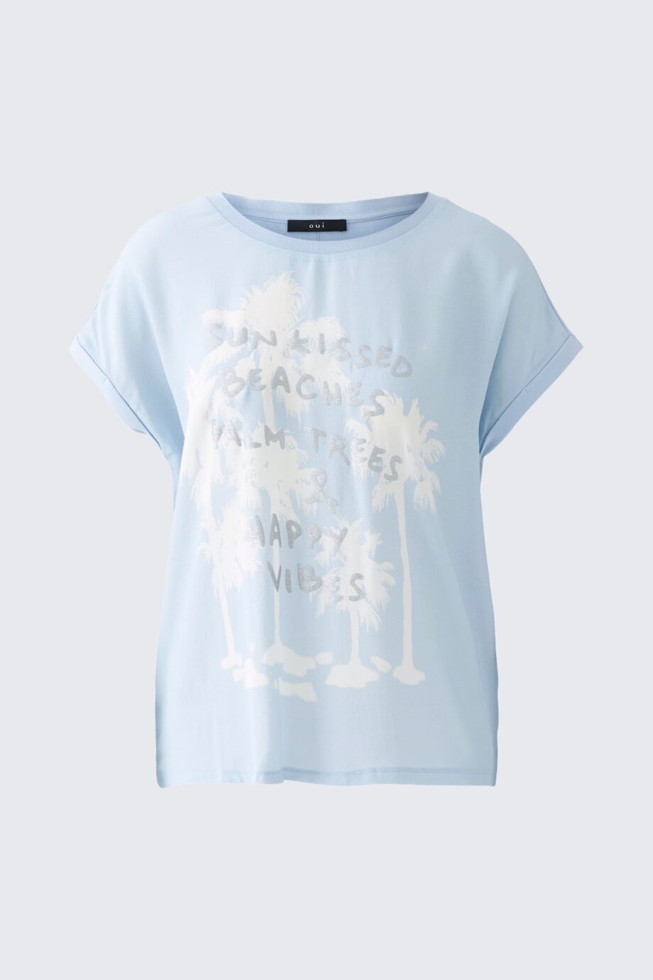 Oui 93194 Blusenshirt powder blue