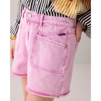 Summum 4S2797 Verwaschene Denim-Shorts pink