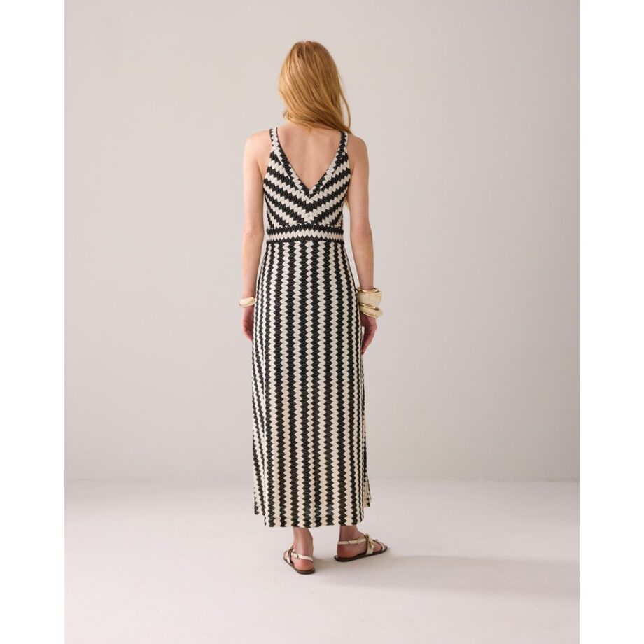 Summum 5S1613 Maxikleid mit Zickzack multi