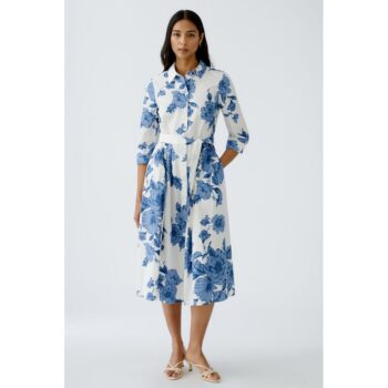 Oui 0092855-0531 Midikleid - blue white