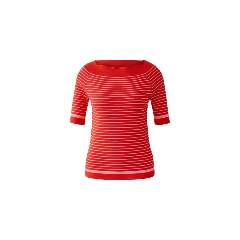 Oui 92961-0363 Pullover red rose