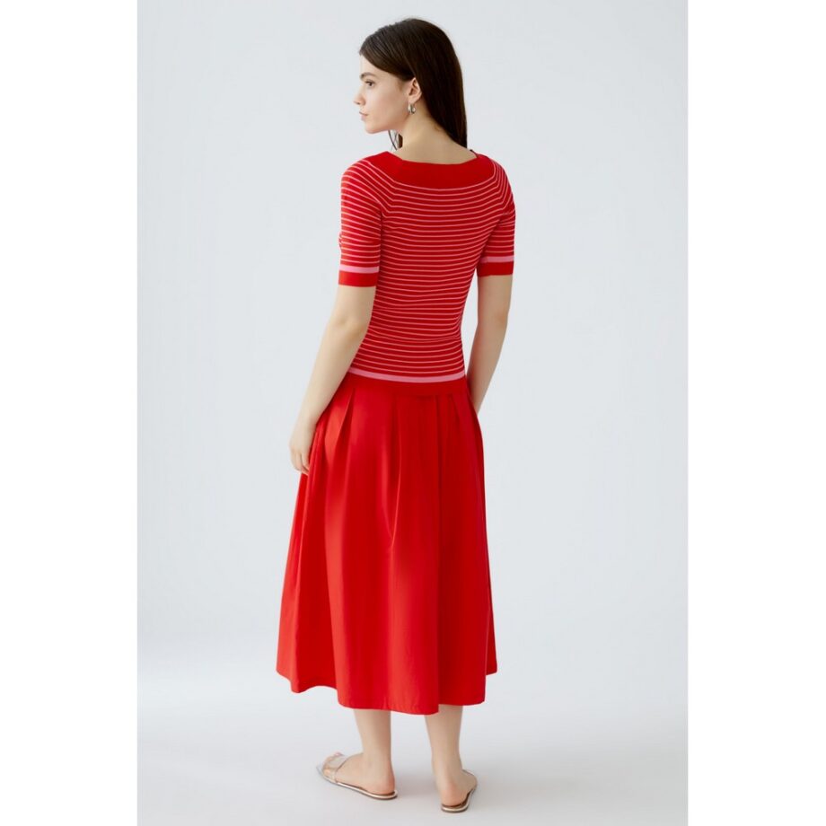 Oui 92961-0363 Pullover red rose