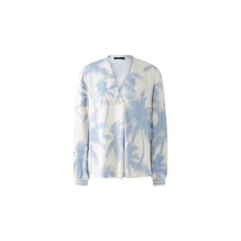 Oui 0093137-0105 Bluse - white blue