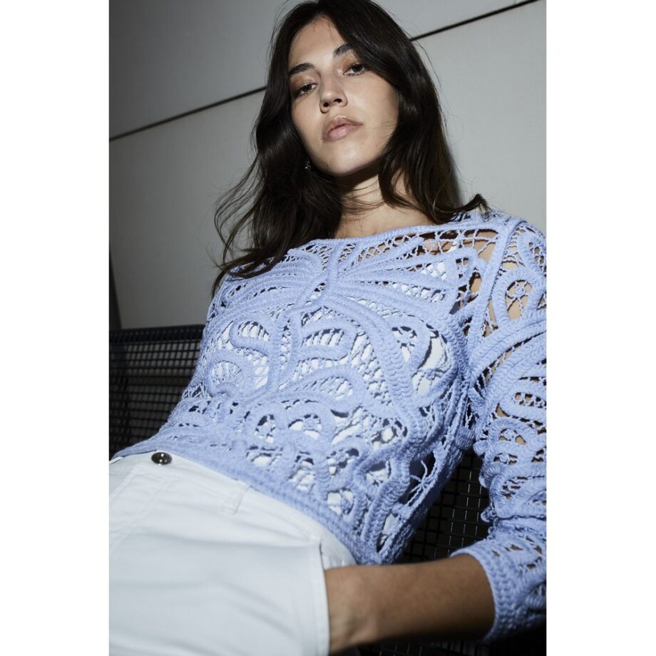 Oui 93158-5090 Pullover - powder blue
