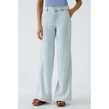 Oui 93228-5200 Jeans THE WIDE LEG - light blue denim