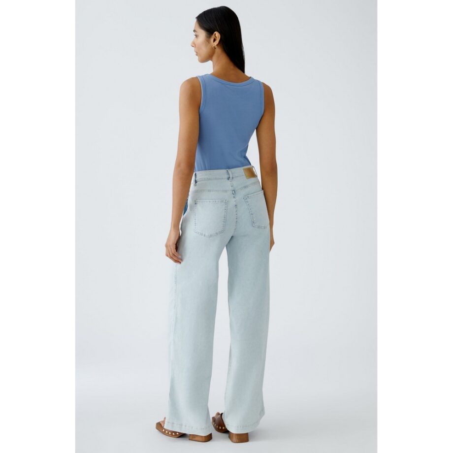 Oui 93228-5200 Jeans THE WIDE LEG - light blue denim
