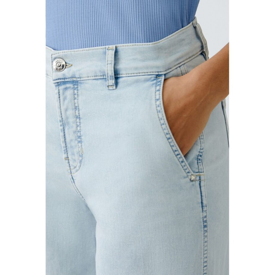 Oui 93228-5200 Jeans THE WIDE LEG - light blue denim