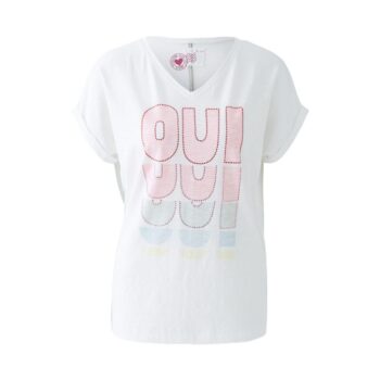 Oui 93472 T-Shirt - white multi