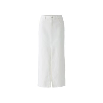 Oui 93633 Rock Jeansrock THE MAXI optic white
