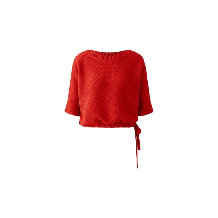 Oui 93702-3608 Pullover lipstick red