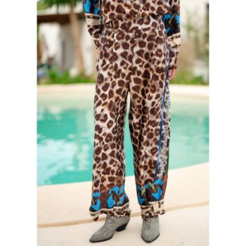 Miss Goodlife MG11688 Hose Happy Leo blue / beige