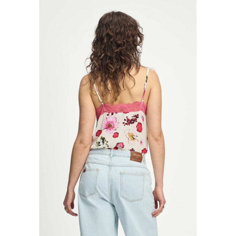 Pom Amsterdam SP9073 TOP - Cami Bouquet Cream
