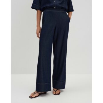Someday CHARLIE WIDE DENIM Wide Leg Jeans in Rinse Wash rinsed dark blue