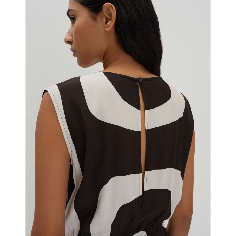 Someday CETURAL Verkürzter Jumpsuit mit abstrakten Print dark espresso