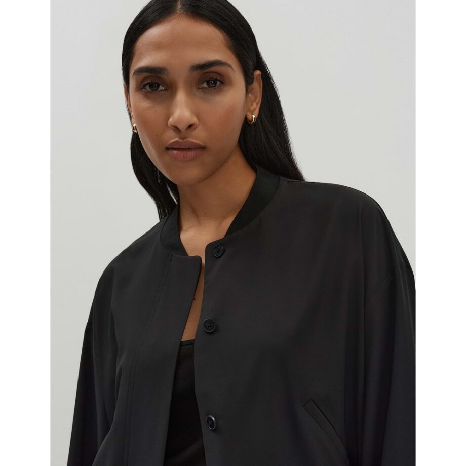 Someday NARLIE DETAIL Regular Blouson aus softem Jersey schwarz