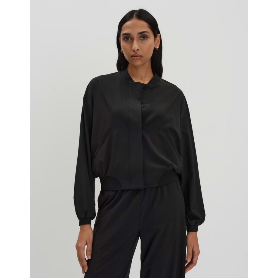Someday NARLIE DETAIL Regular Blouson aus softem Jersey schwarz
