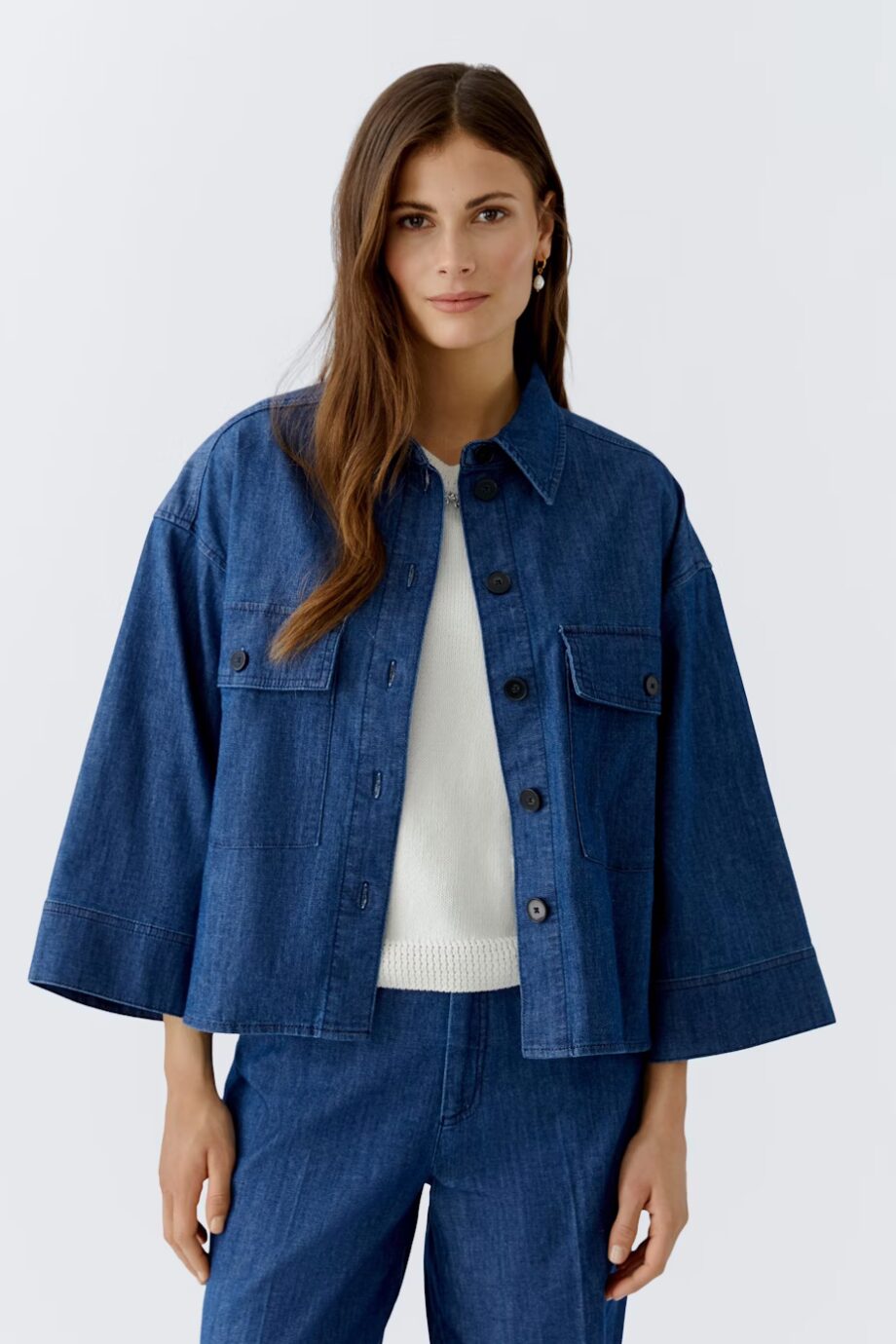 Oui 93792 Jacke Jeansjacke blue denim