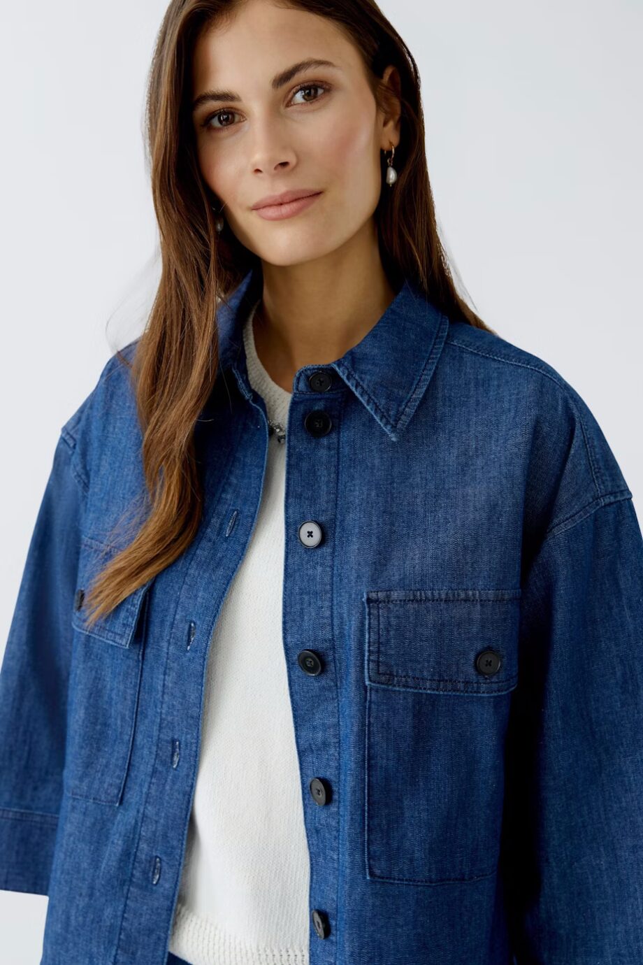 Oui 93792 Jacke Jeansjacke blue denim
