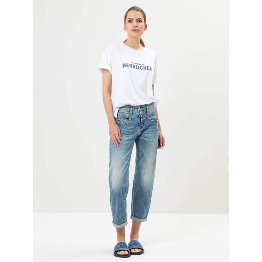 Herrlicher Stinella T-Shirt Bio-Baumwolle white