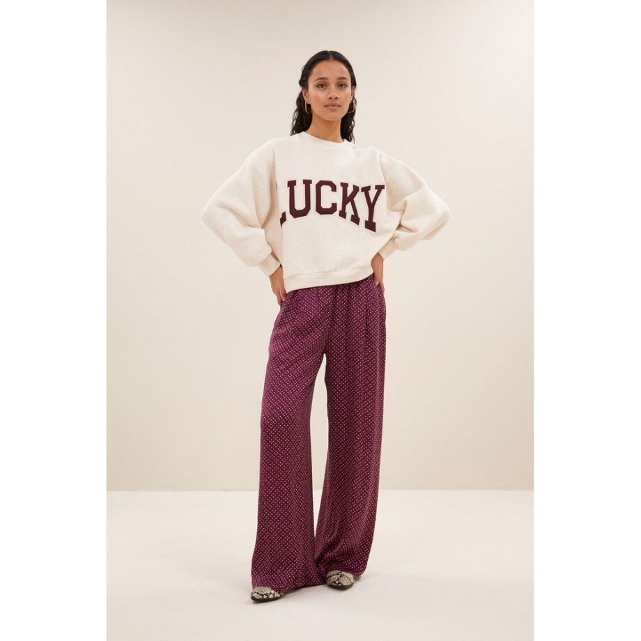 By-bar Amsterdam bibi patchwork sweater oyster melee