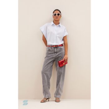 By-bar Amsterdam Hose Jeans begum grey pants grey denim