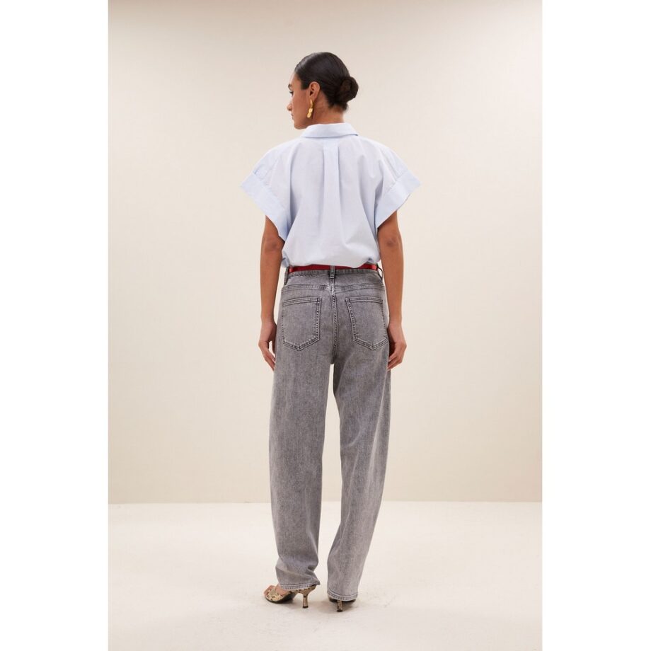 By-bar Amsterdam Hose Jeans begum grey pants grey denim